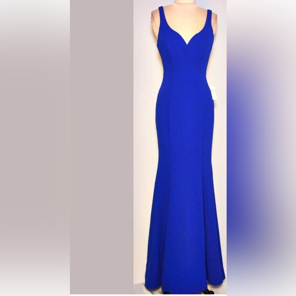 B Darlin Illusion-Back Gown